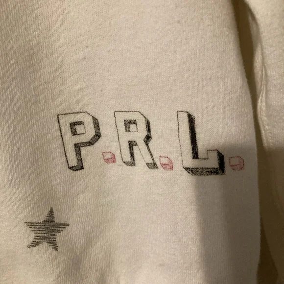 POLO Ralph Lauren White Kindness Graphic Hoodie Sz M - Picture 12 of 13